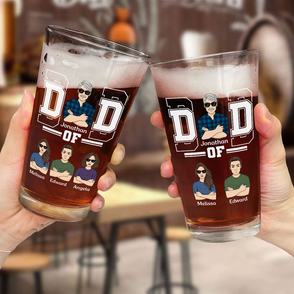 The Greatest Dad - Personalized Beer Glass