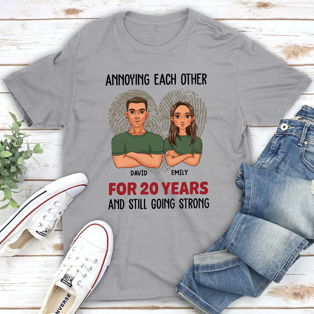 Custom Anniversary Keepsake Gifts For Couple • For Years - Personalized Classic T-shirt