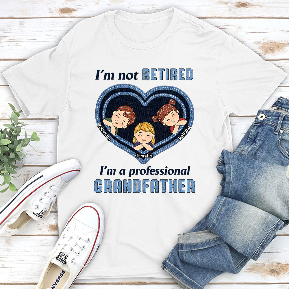 Custom Christmas & Birthday Keepsake Gift • I Am A Professional Grandpa - Personalized Shirt