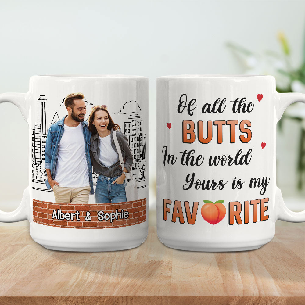 Custom Photo Anniversary Keepsake Gifts For Couple • Yours Is My Favorite - Personalized Coffee Mug