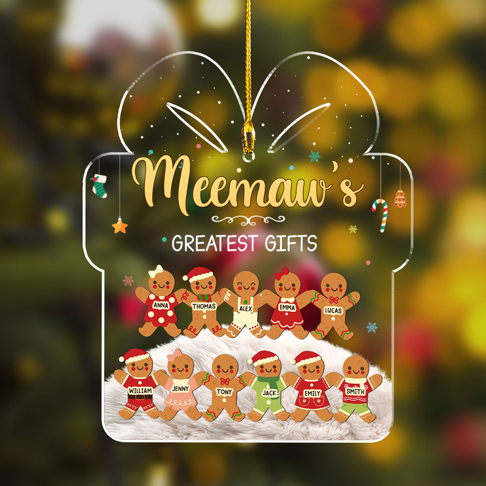 Custom Family Ornament, Christmas Gift for Family Members •  Greatest Gifts - Personalized Acrylic Ornament