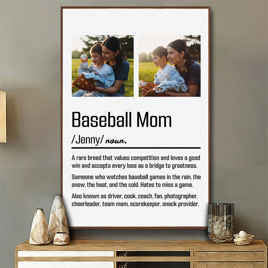 Baseball Moms Never Miss Games - Personalized Poster