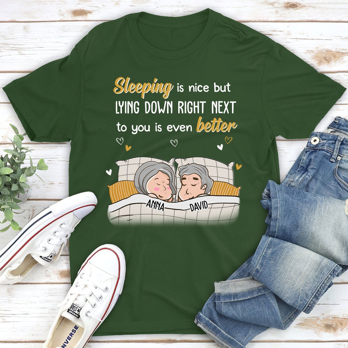 Custom Anniversary Keepsake Gifts For Couple • Even Better - Personalized Classic T-shirt