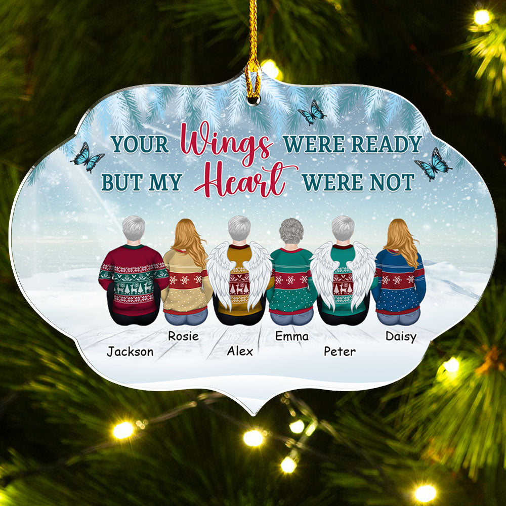 Custom Family Ornament, Christmas Gift for Family Members •  You Never Left My Heart - Personalized Acrylic Ornament