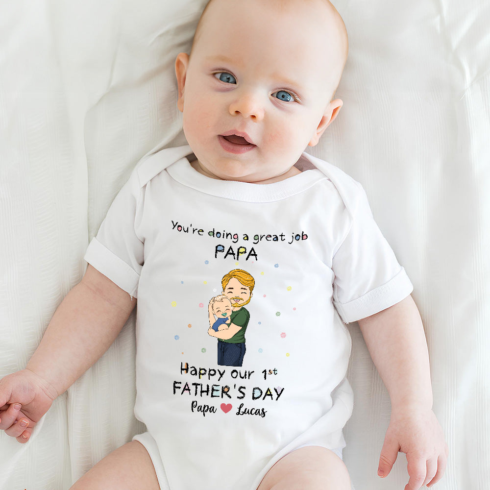 You're Doing A Great Job Dad - Personalized Baby Onesie