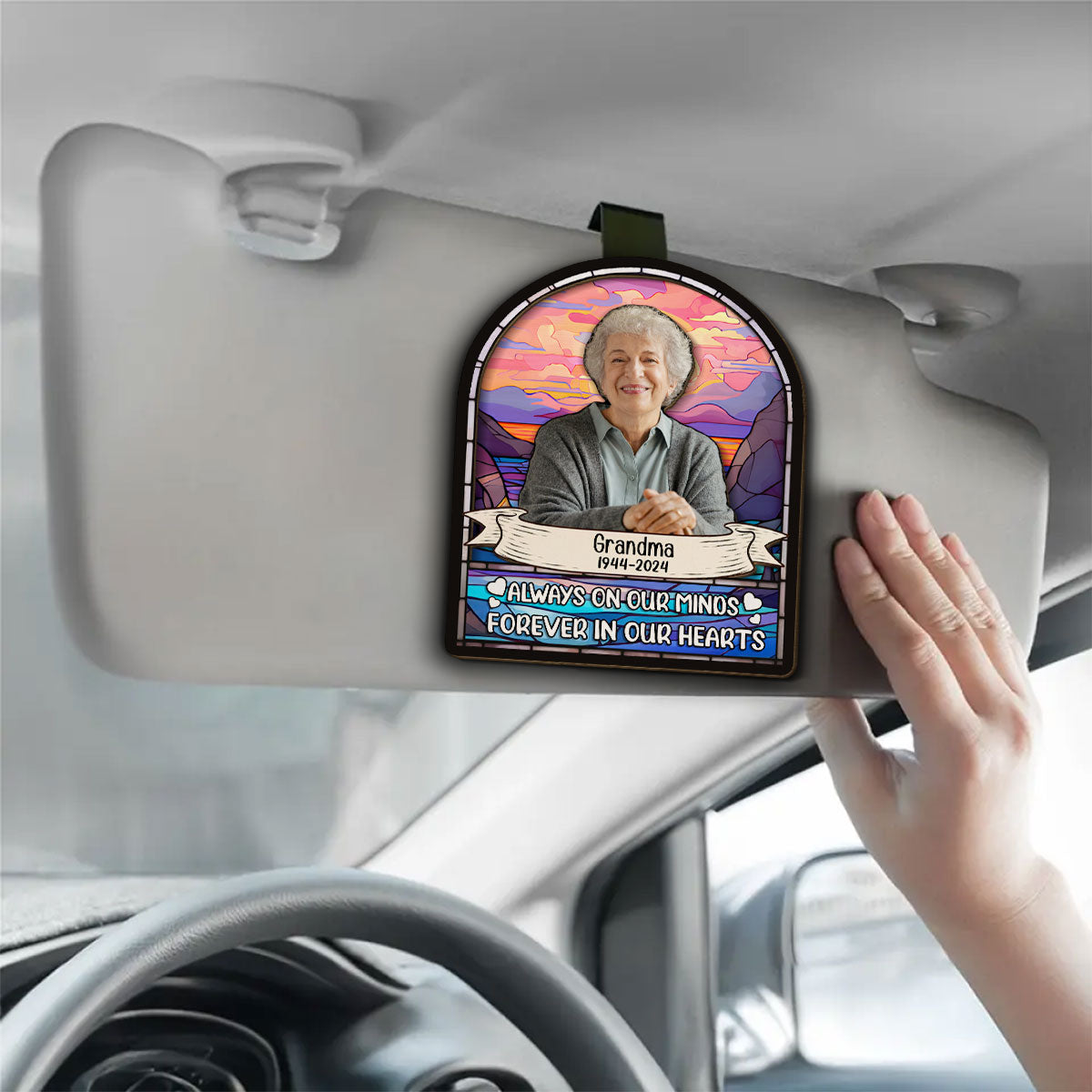 Always Here With You - Personalized Car Visor Clip