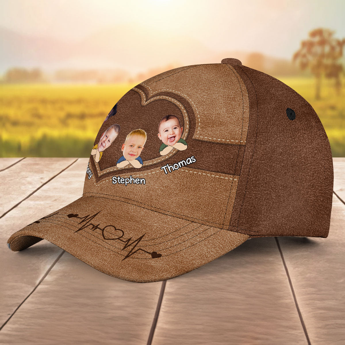 Photo Best Papa Ever - Personalized Classic Cap