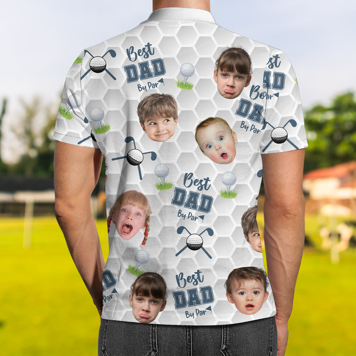 Best Dad By Far Ever - Personalized Polo Shirt