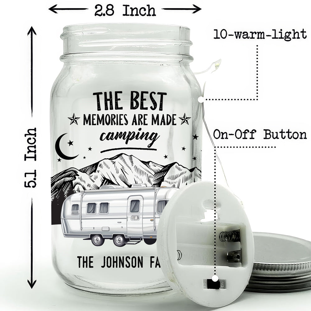 Home Is Where You Park It - Personalized Mason Jar Light