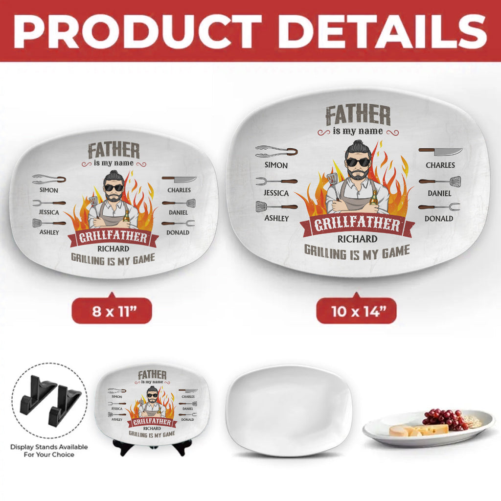 Grilling Is My Game - Personalized Platter