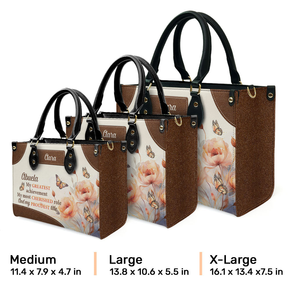 My Greatest Achievement - Personalized Leather Bag