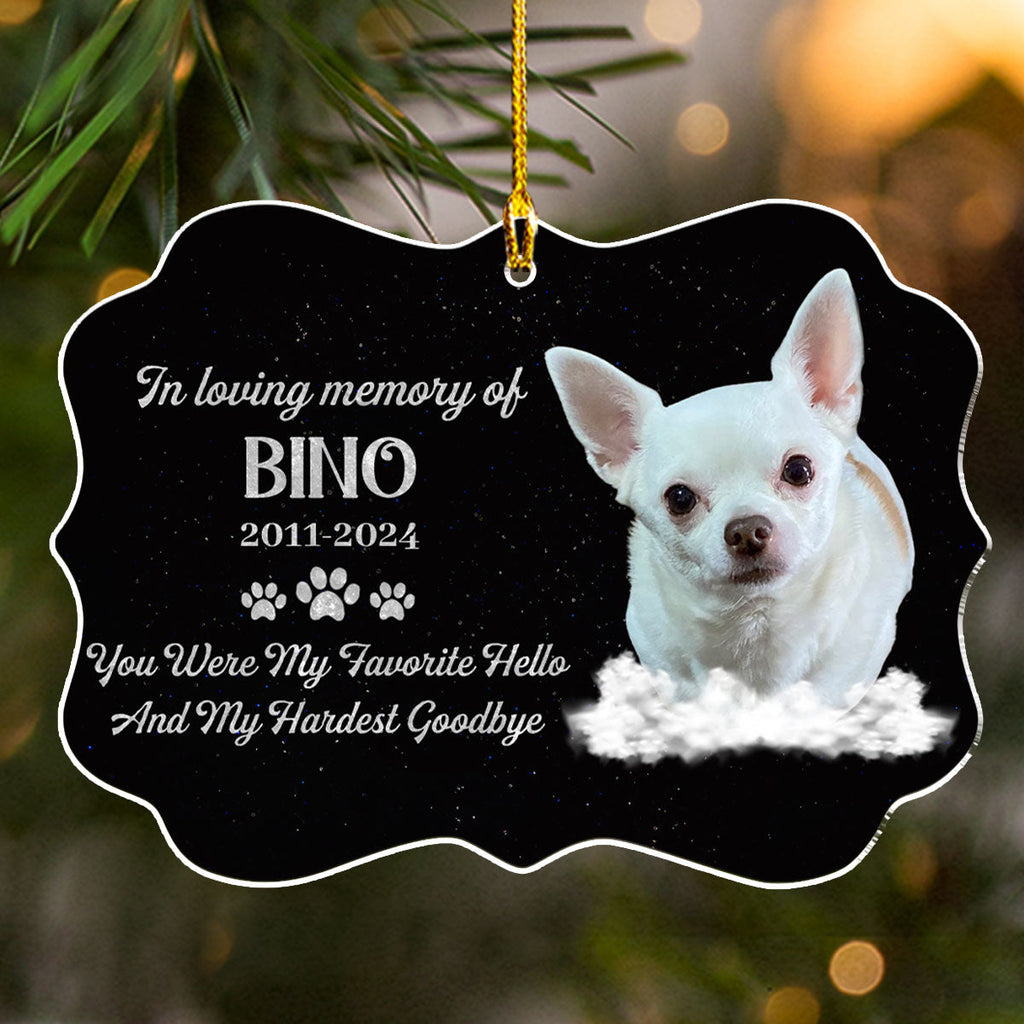 Custom Photo Keepsake Christmas Ornament • If Love Could Have Saved You - Personalized Acrylic Ornament