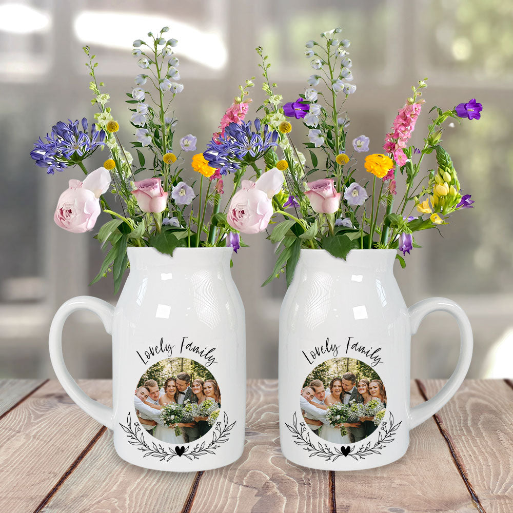 Lovely Grandma Nana Nini - Personalized Home Decor Flower Vase