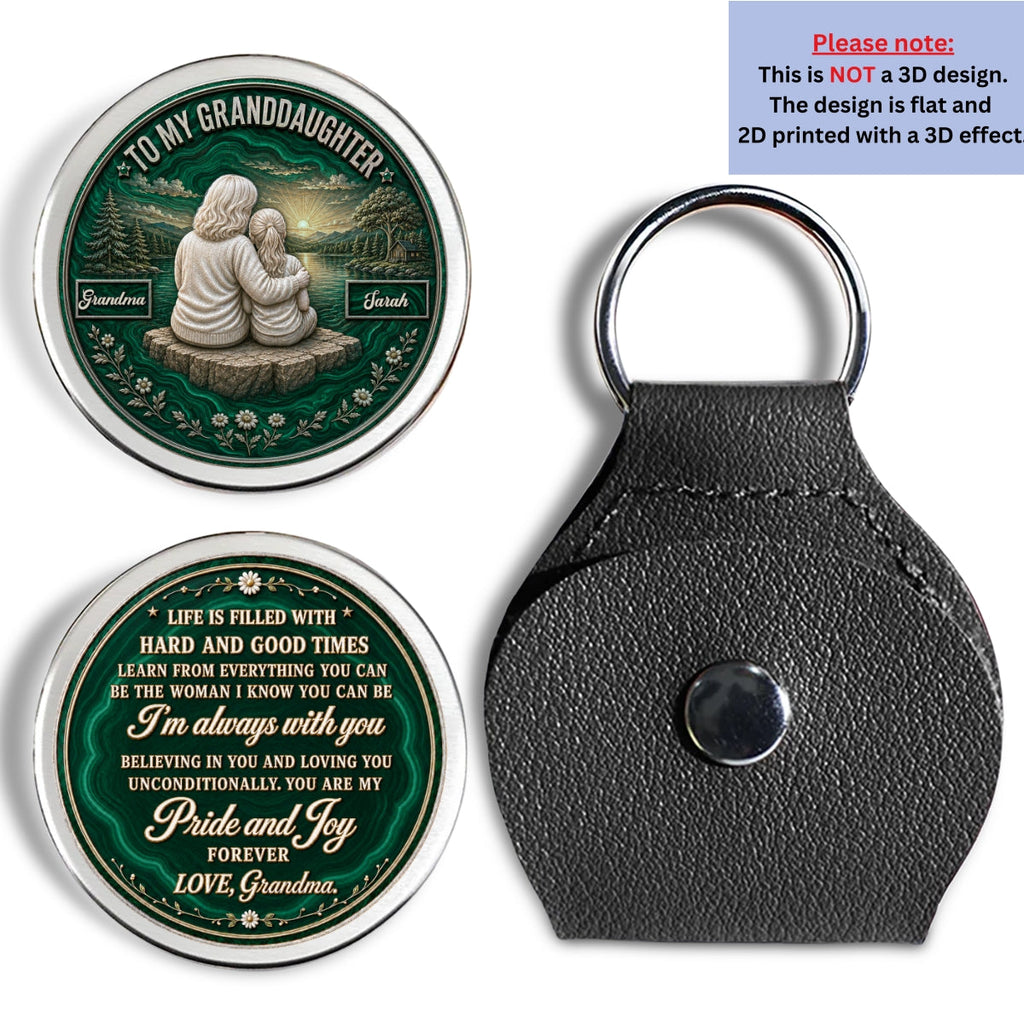 Custom Coin Keychain for Son, Father's Day Birthday Gifts • Pride And Joy Forever - Personalized Pocket Hug