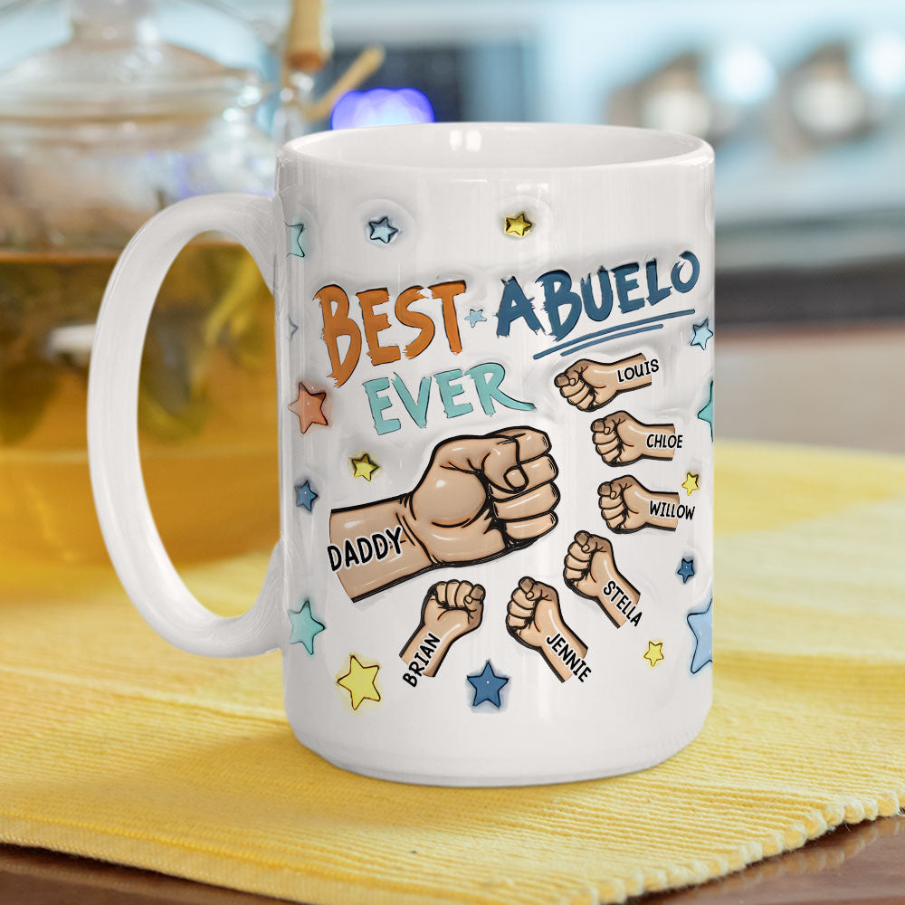 Custom Christmas & Birthday Gift for Dad • Worlds Greatest Dad - Personalized 3D Inflated Effect Mug