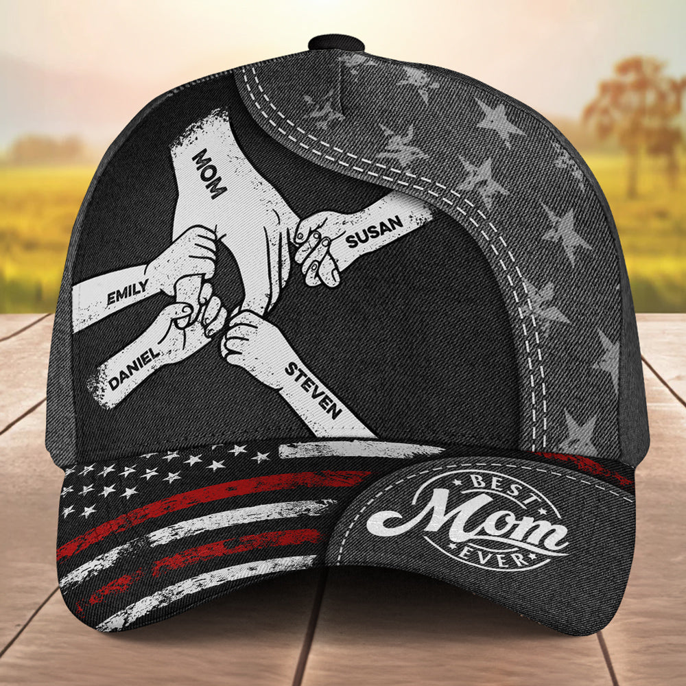 The Power Of Mom Comes From Love - Personalized Classic Cap