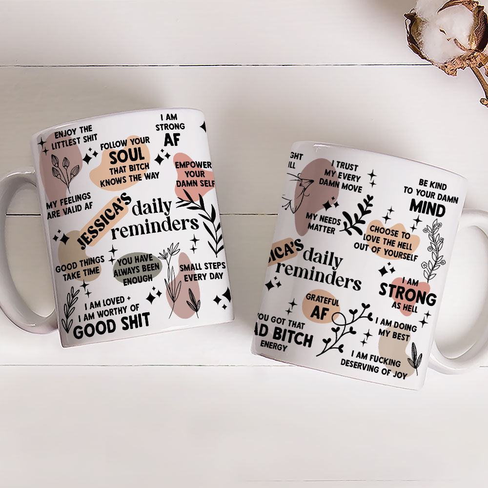 Custom Coworker, Christmas & Birthday Team Appreciation Gift • Daily Affirmation - Personalized Coffee Mug