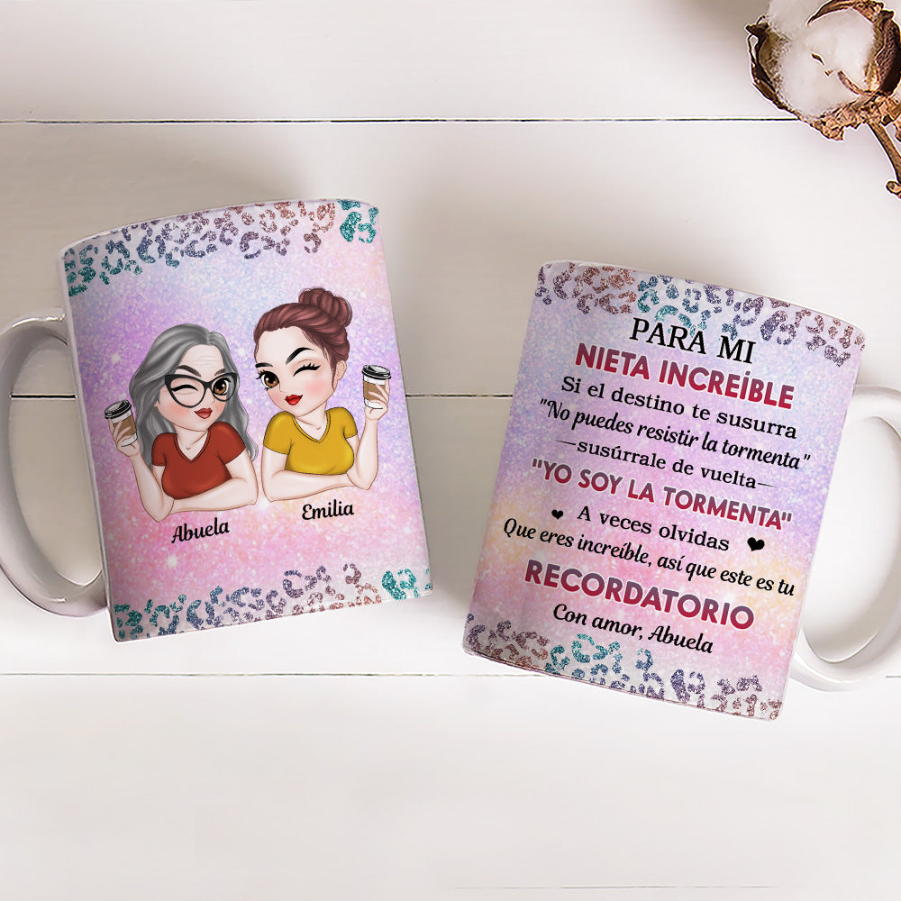 Custom Christmas & Birthday Gift for Daughter • Meine Tapfere Enkelin - Personalisierte Kaffeetasse