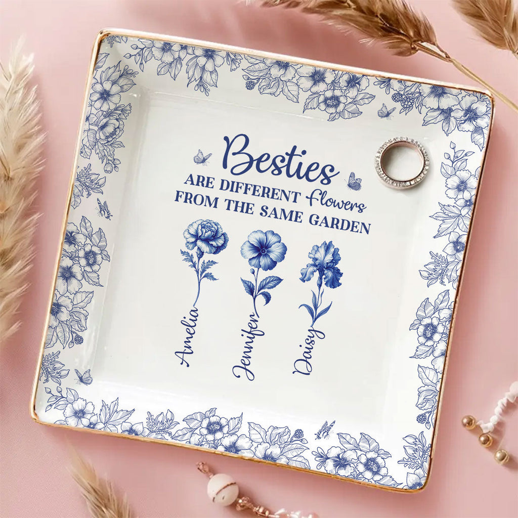 Custom Trinket Dish Gift for Friend, for Soul Sister • The Same Garden - Personalized Jewelry Dish