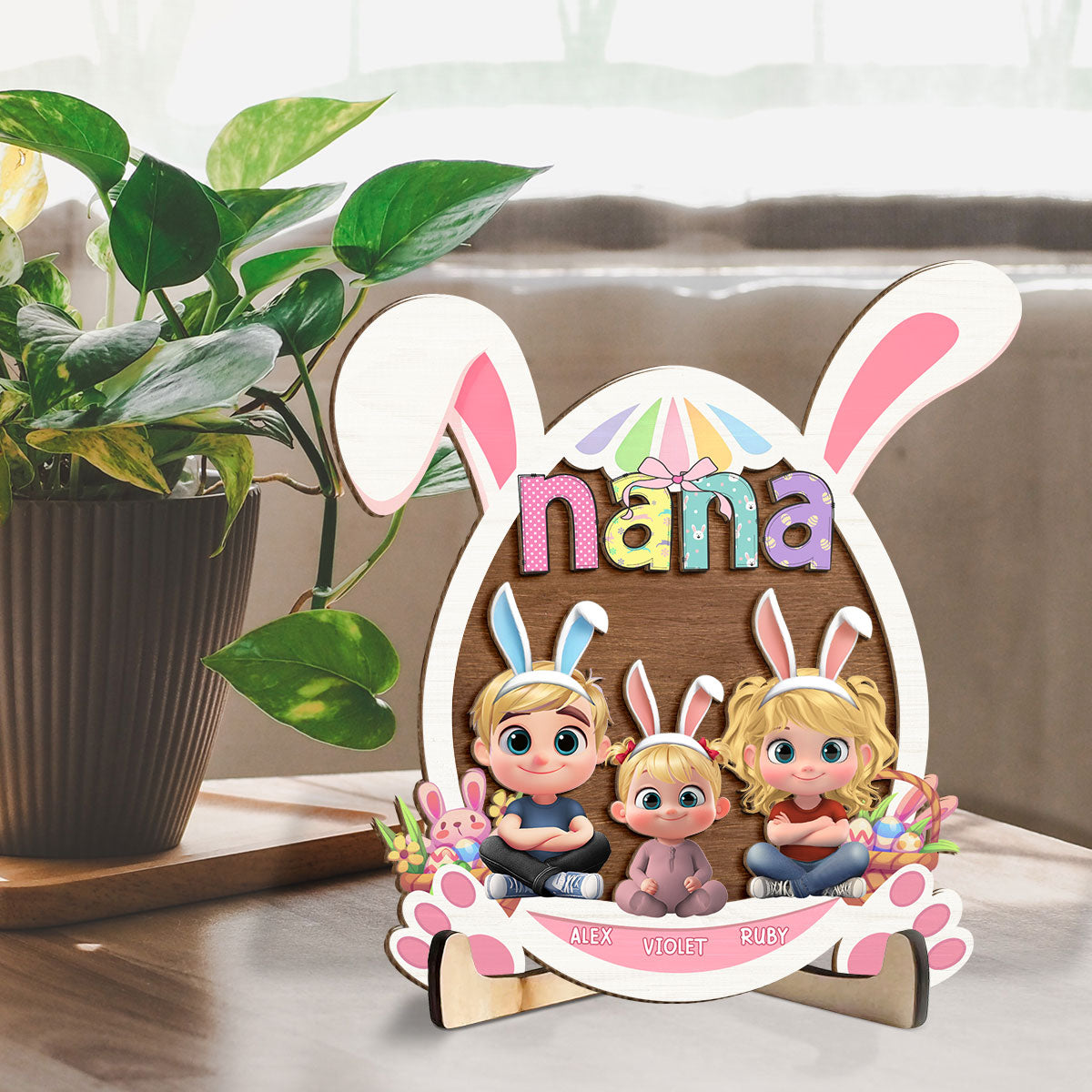 Custom Decor for Mom, Special Gift for Mother • The Love of Grandma Is Pure Magic - Personalized Wooden Plaque