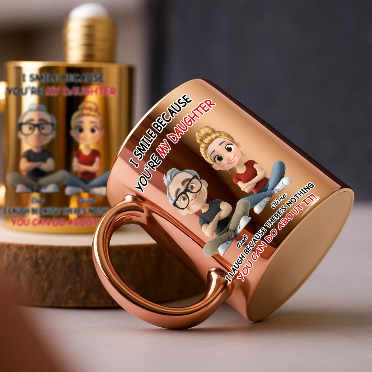 Custom Christmas & Birthday Gift for Daughter • You Can Do About It - Personalized Metallic Mug