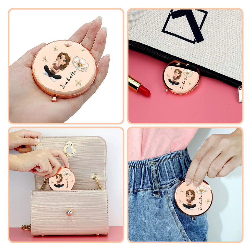 Blooming Soul - Personalized Compact Mirror