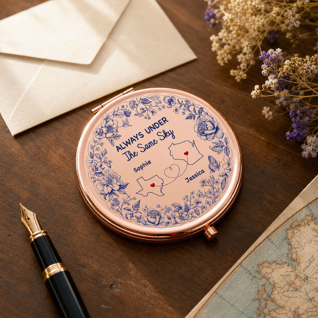 Under The Same Sky - Personalized Compact Mirror
