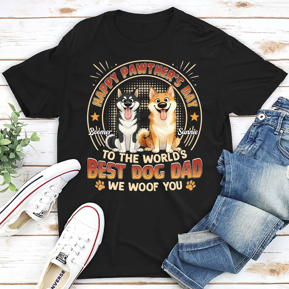 Custom Christmas & Birthday Keepsake Gift • Pawther Day With Dog Dad - Personalized Shirt - Sweatshirt