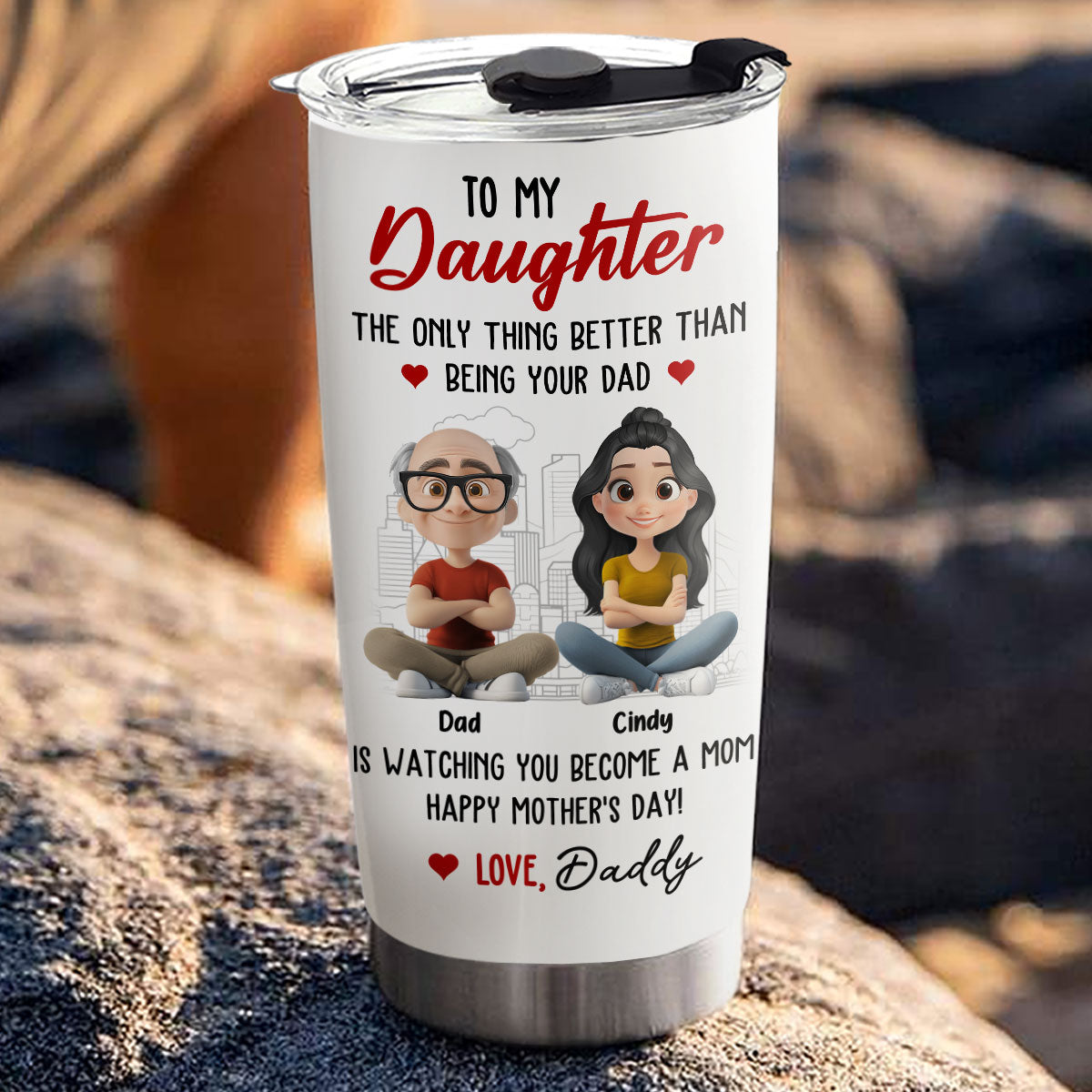 Custom Mother's Day Birthday Gifts For Daughter • Watching You Become A Mom Is Great - Personalized Tumbler