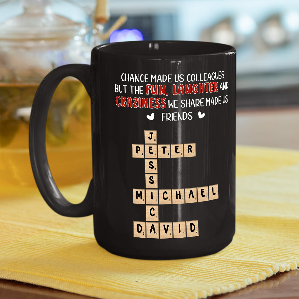 Custom Coworker, Christmas & Birthday Team Appreciation Gift • Colleagues By Chance - Personalized Coffee Mug
