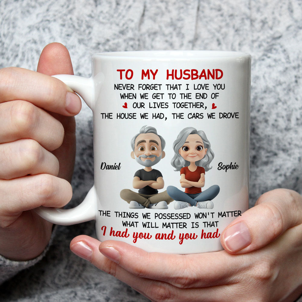 Custom Anniversary Keepsake Gifts For Couple • Never Forget I Love You - Personalized Coffee Mug