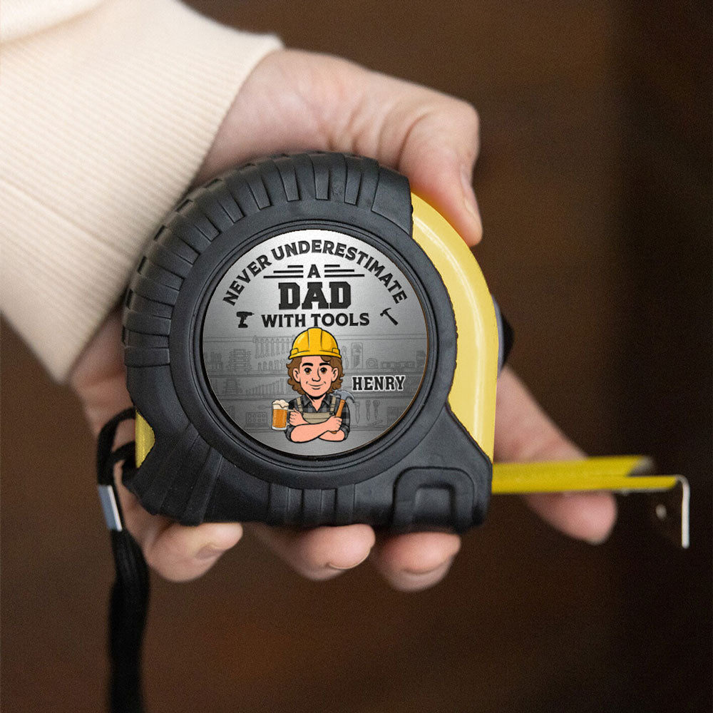 Handy Dad Happy Family - Personalized Tape Measure
