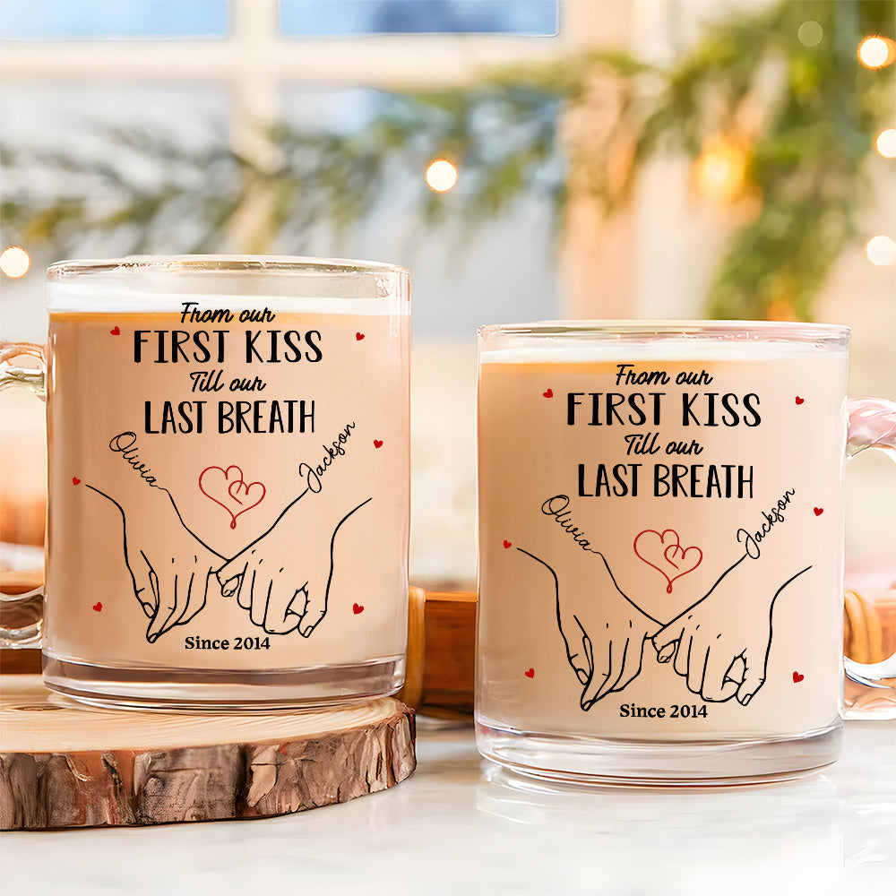Custom Anniversary Keepsake Gifts For Couple • You And Me - Personalized Glass Mug