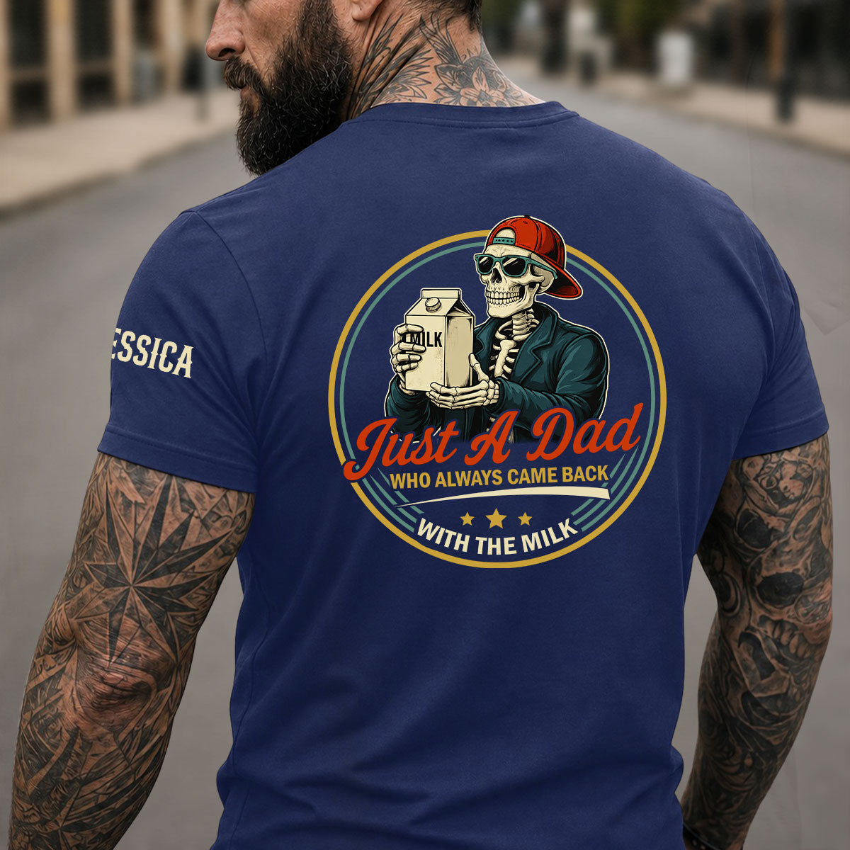 Custom Father's Day, Special Gift for Dad & Grandpa • Dad Joke - Personalized Shirt With Design On Sleeve