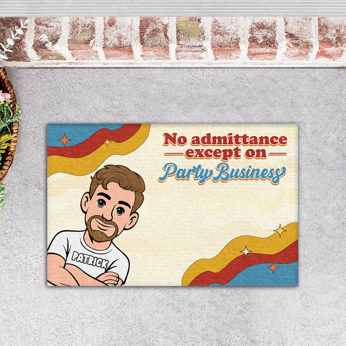 Come Bearing Party Snacks - Personalized Doormat