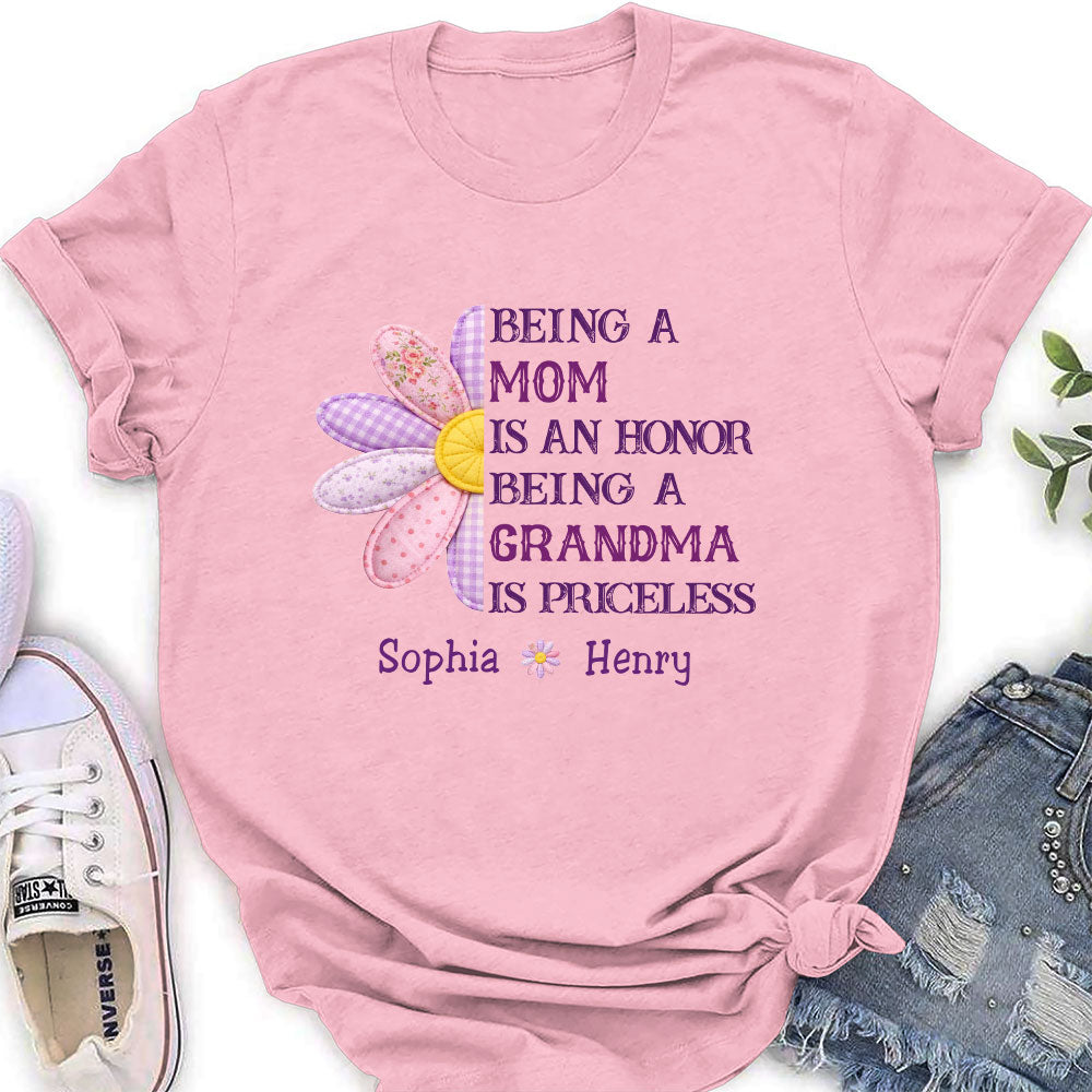 Custom Mother's Day Gift for Mom & Grandma • Being A Grandma - Personalized Shirt