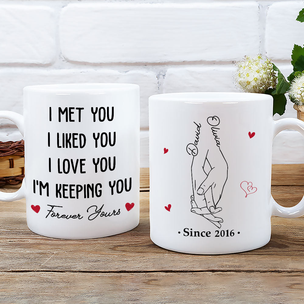 Custom Anniversary Keepsake Gifts For Couple • Since I Love You - Personalized Coffee Mug