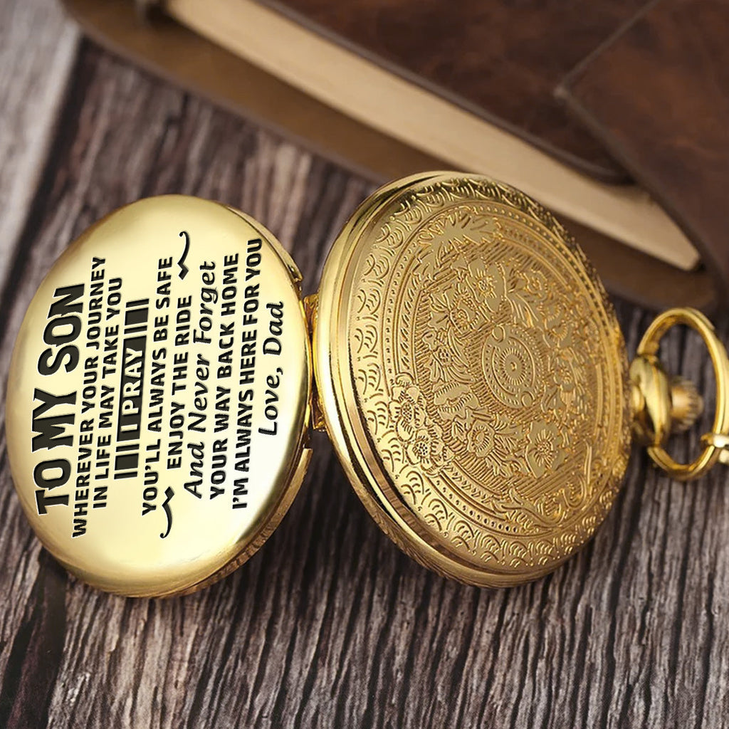 Way Back Home - Personalized Pocket Watch