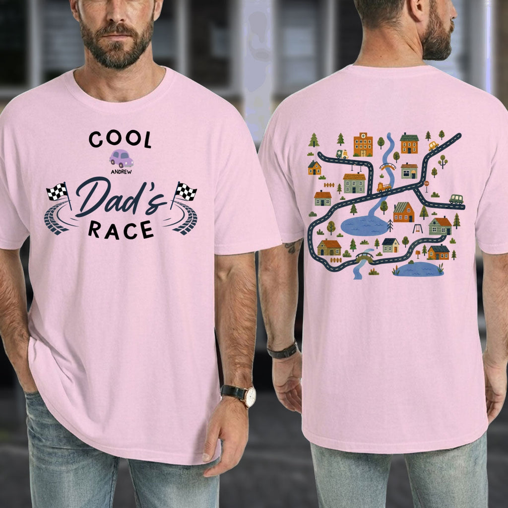 Custom Father's Day, Special Gift for Dad & Grandpa • Dad Race - Personalized Shirt
