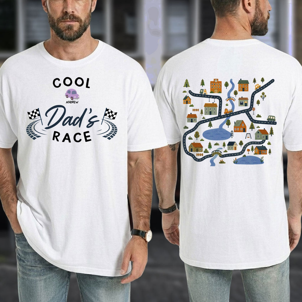 Custom Father's Day, Special Gift for Dad & Grandpa • Dad Race - Personalized Shirt