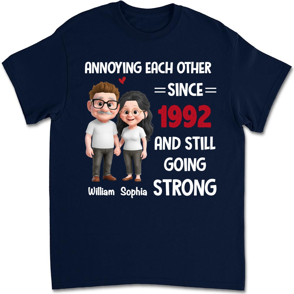 Custom Christmas Anniversary Keepsake Gifts For Husband • Still Bugging Each Other - Personalized Shirt