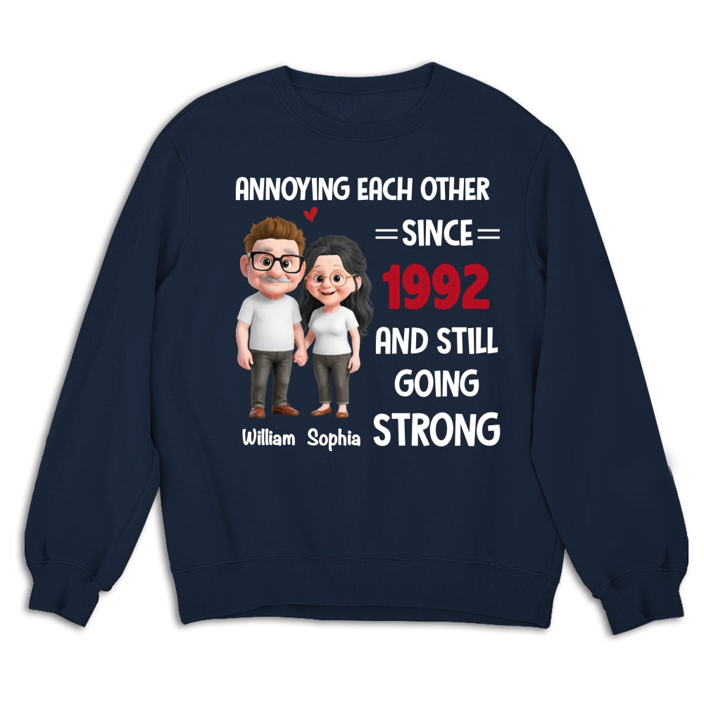 Custom Christmas Anniversary Keepsake Gifts For Husband • Still Bugging Each Other - Personalized Shirt