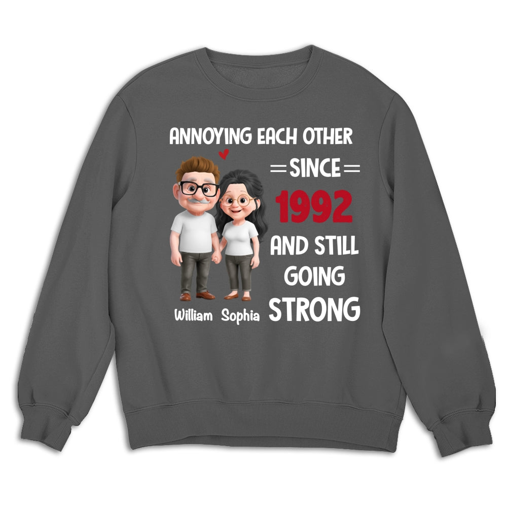 Custom Christmas Anniversary Keepsake Gifts For Husband • Still Bugging Each Other - Personalized Shirt