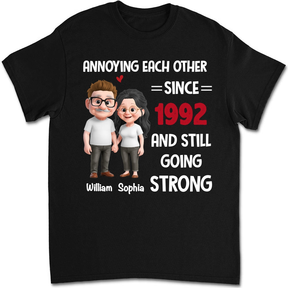 Custom Christmas Anniversary Keepsake Gifts For Husband • Still Bugging Each Other - Personalized Shirt
