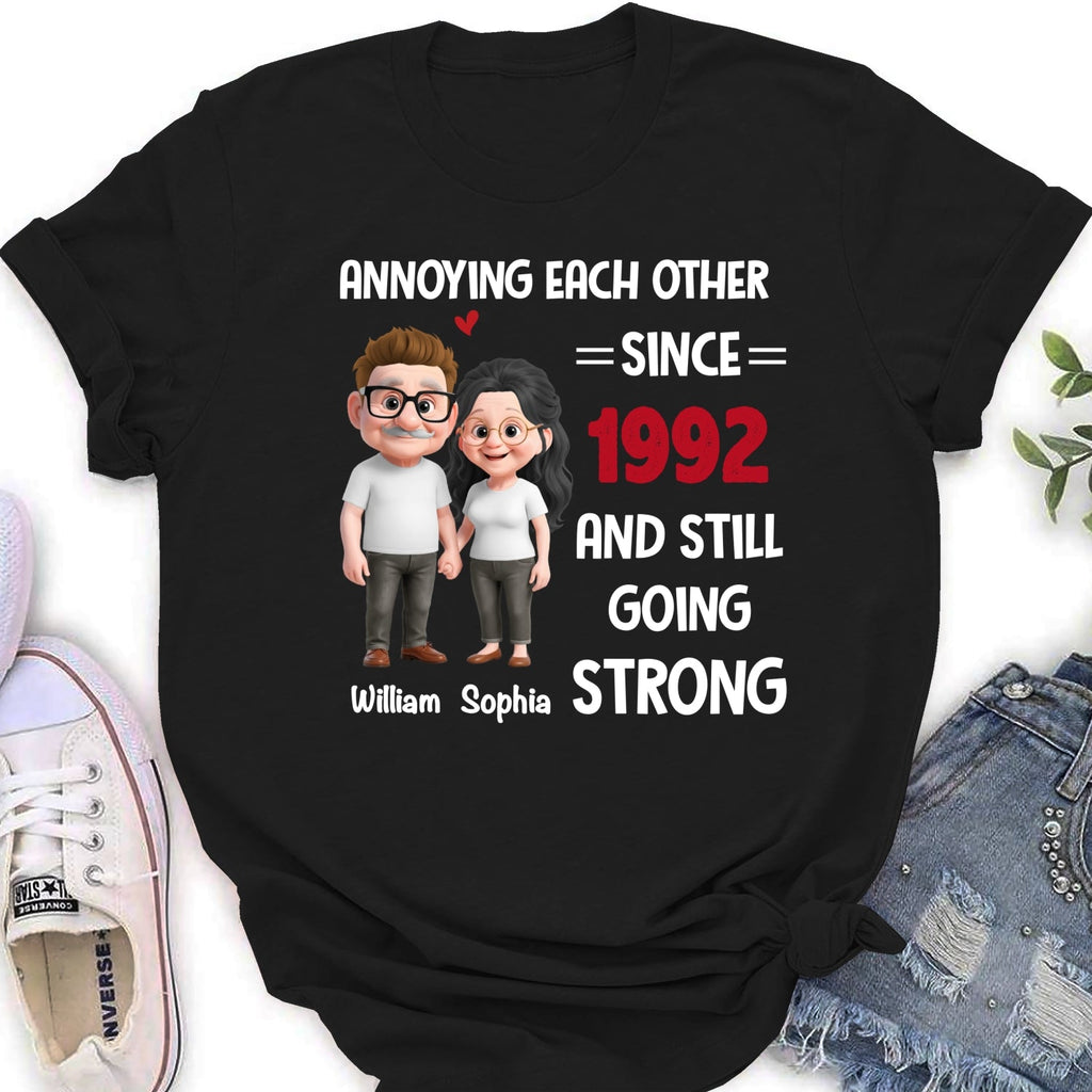 Custom Christmas Anniversary Keepsake Gifts For Husband • Still Bugging Each Other - Personalized Shirt