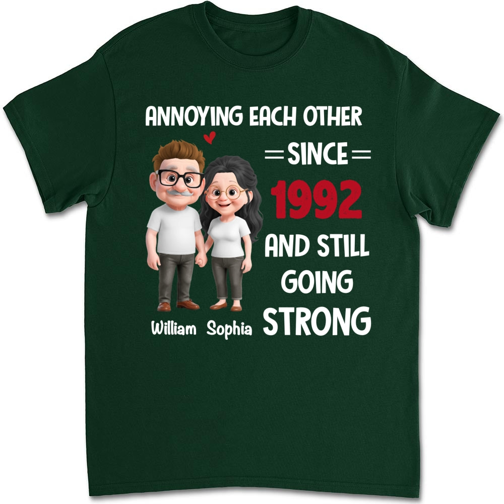 Custom Christmas Anniversary Keepsake Gifts For Husband • Still Bugging Each Other - Personalized Shirt