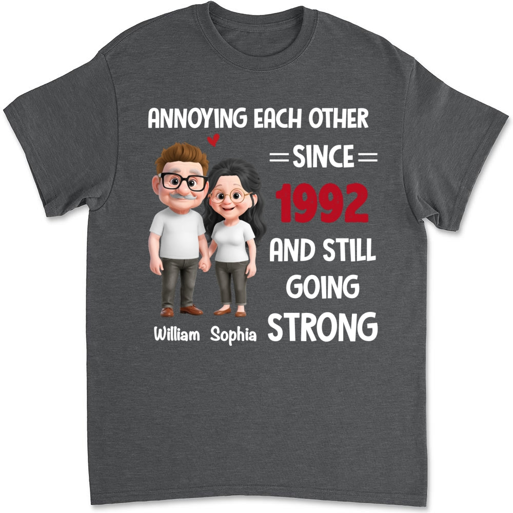 Custom Christmas Anniversary Keepsake Gifts For Husband • Still Bugging Each Other - Personalized Shirt