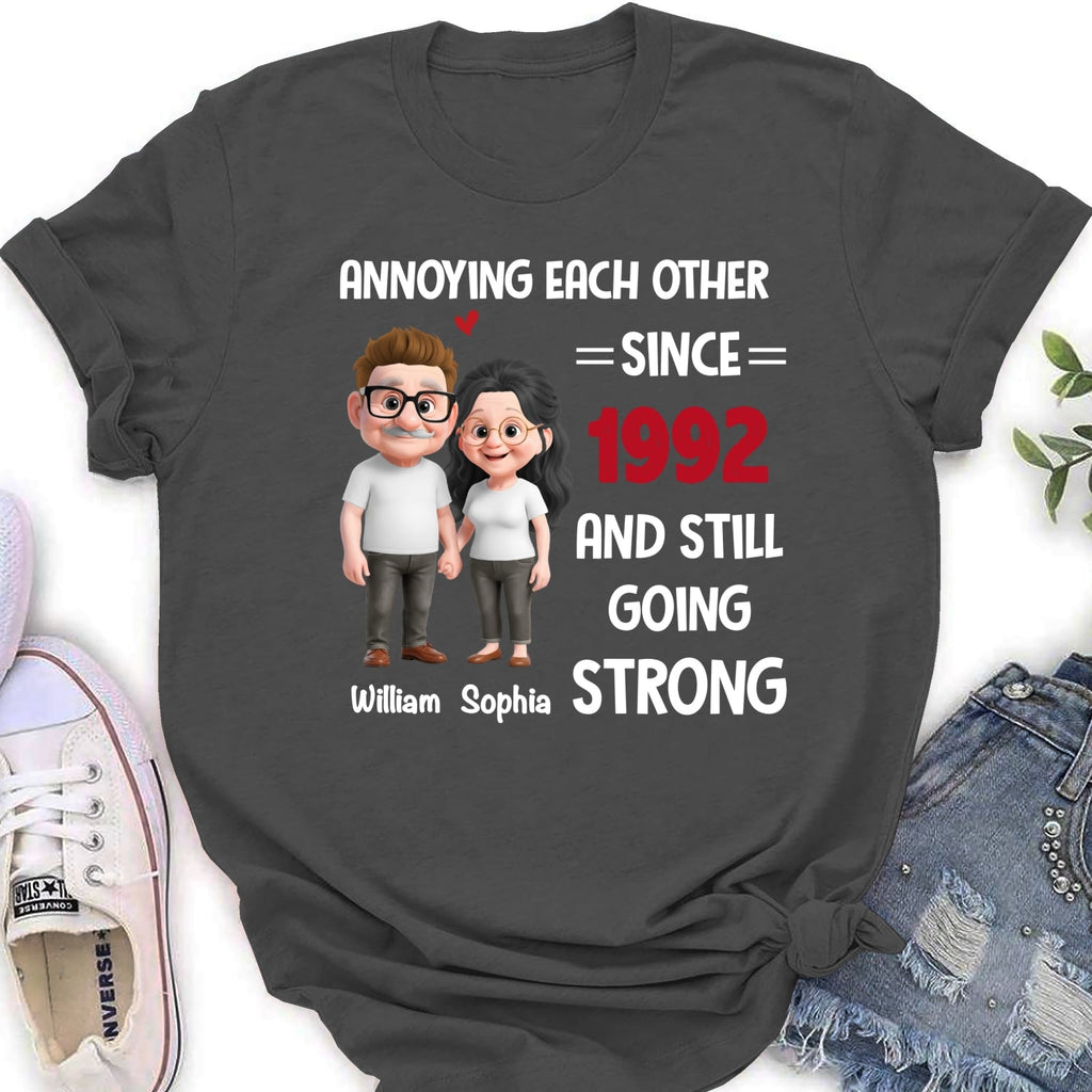 Custom Christmas Anniversary Keepsake Gifts For Husband • Still Bugging Each Other - Personalized Shirt