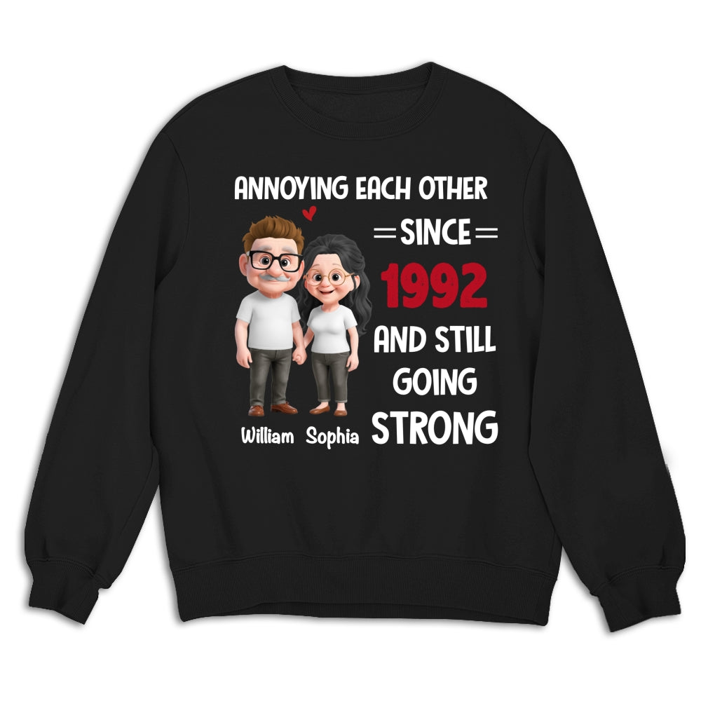 Custom Christmas Anniversary Keepsake Gifts For Husband • Still Bugging Each Other - Personalized Shirt