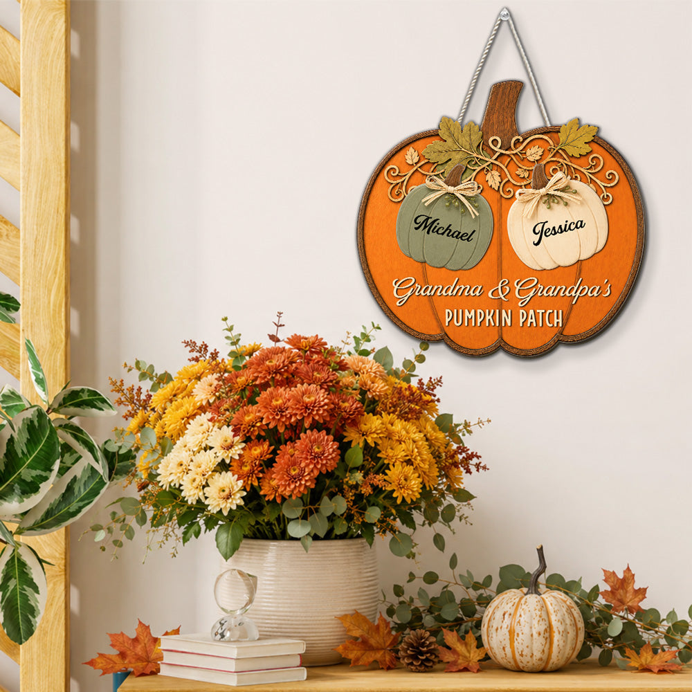 Our Little Pumpkin Patch - Personalized Wood Sign